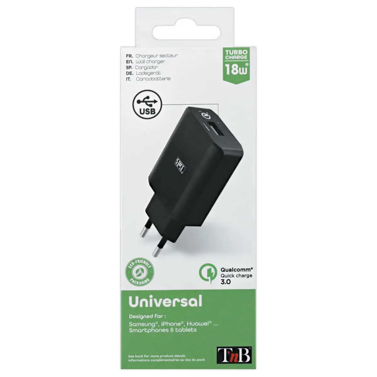 Chargeur secteur USB QC 3.0