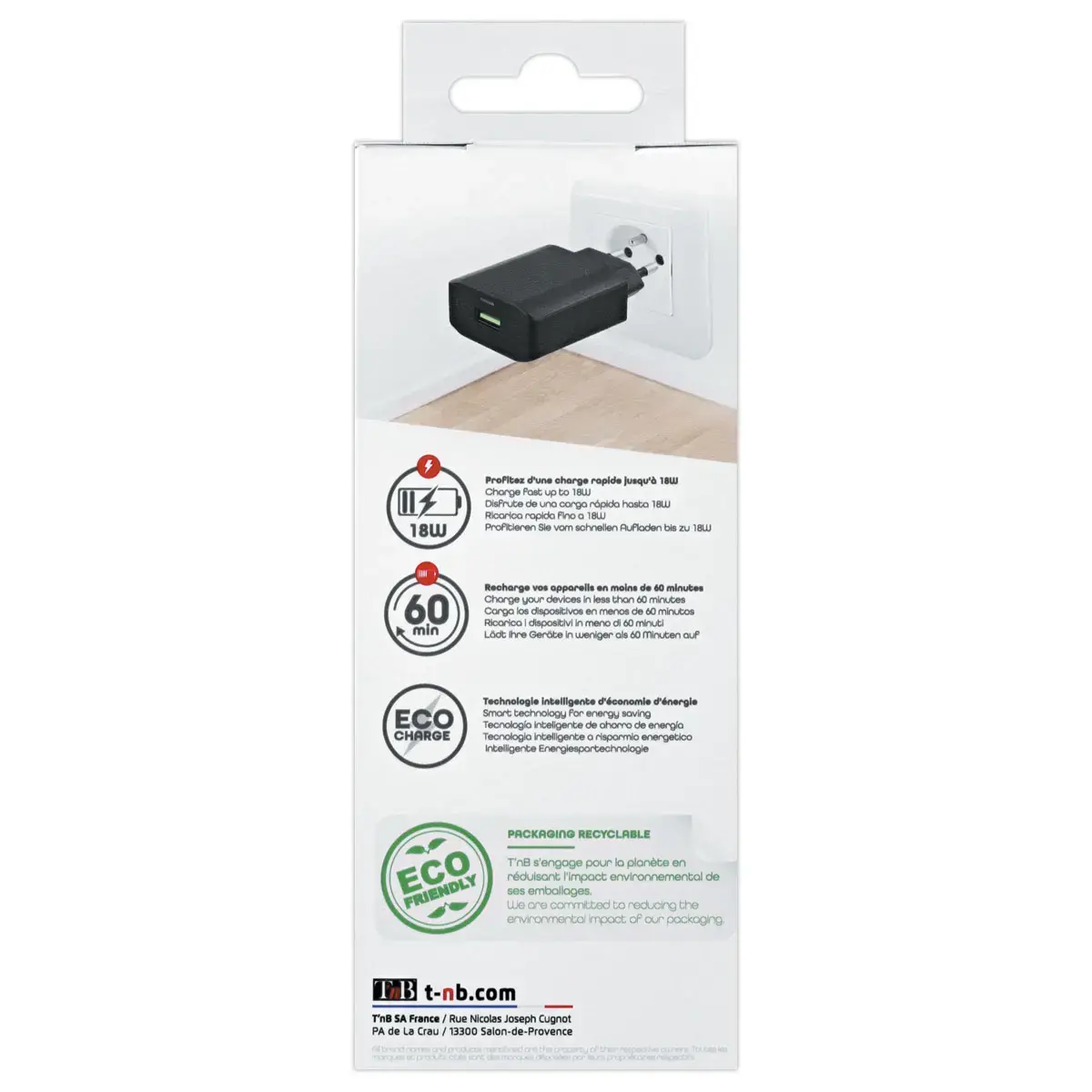 Chargeur secteur USB QC 3.0