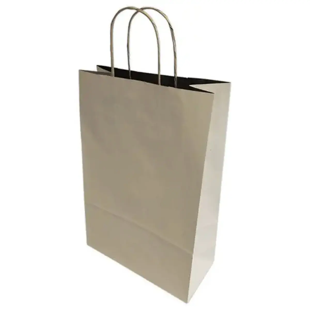 200 Sac kraft poignées torsadées grand format L 32 x P15 x H42 cm