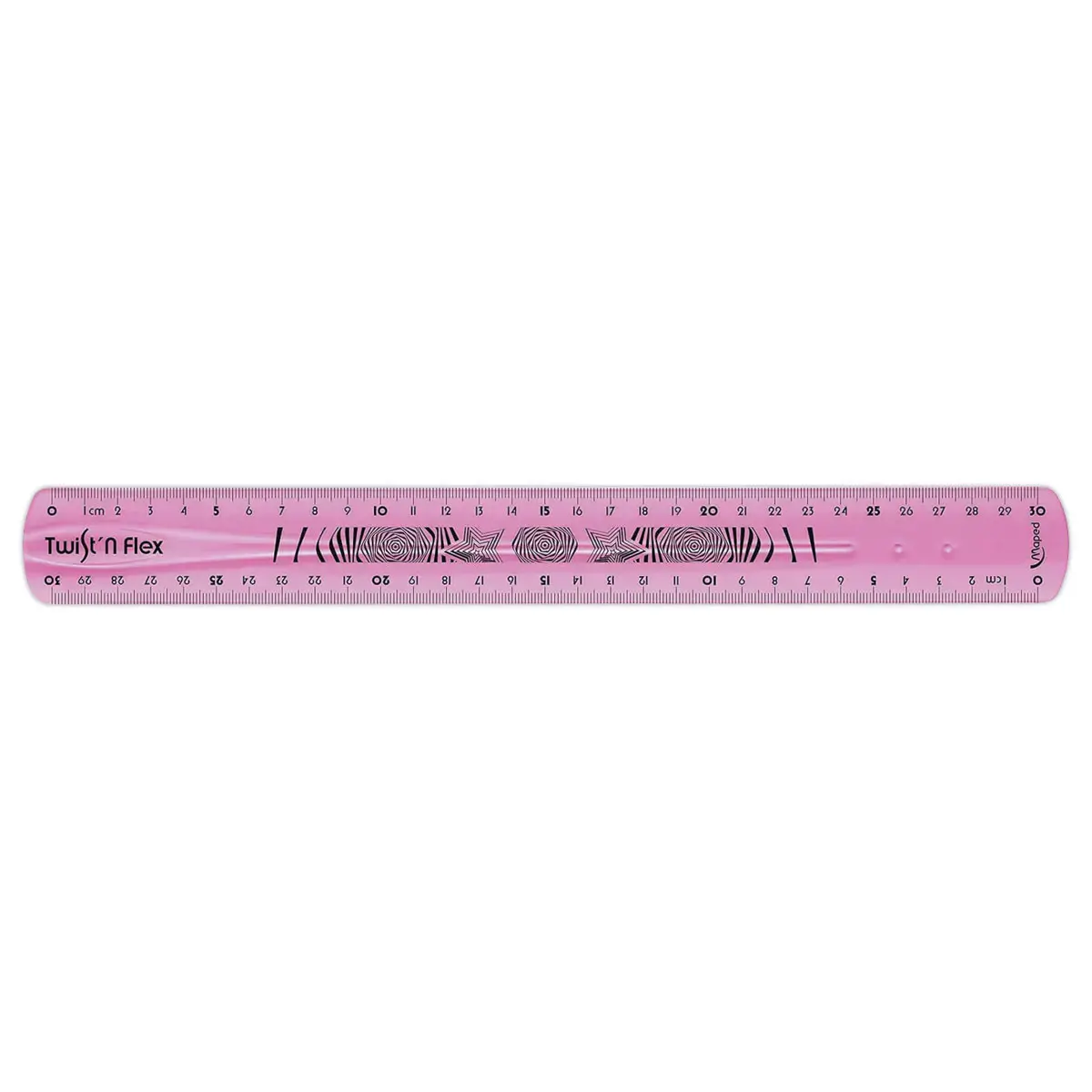 R&egrave;gle de bureau double plate en plastique souple et r&eacute;sistant - 30 cm 