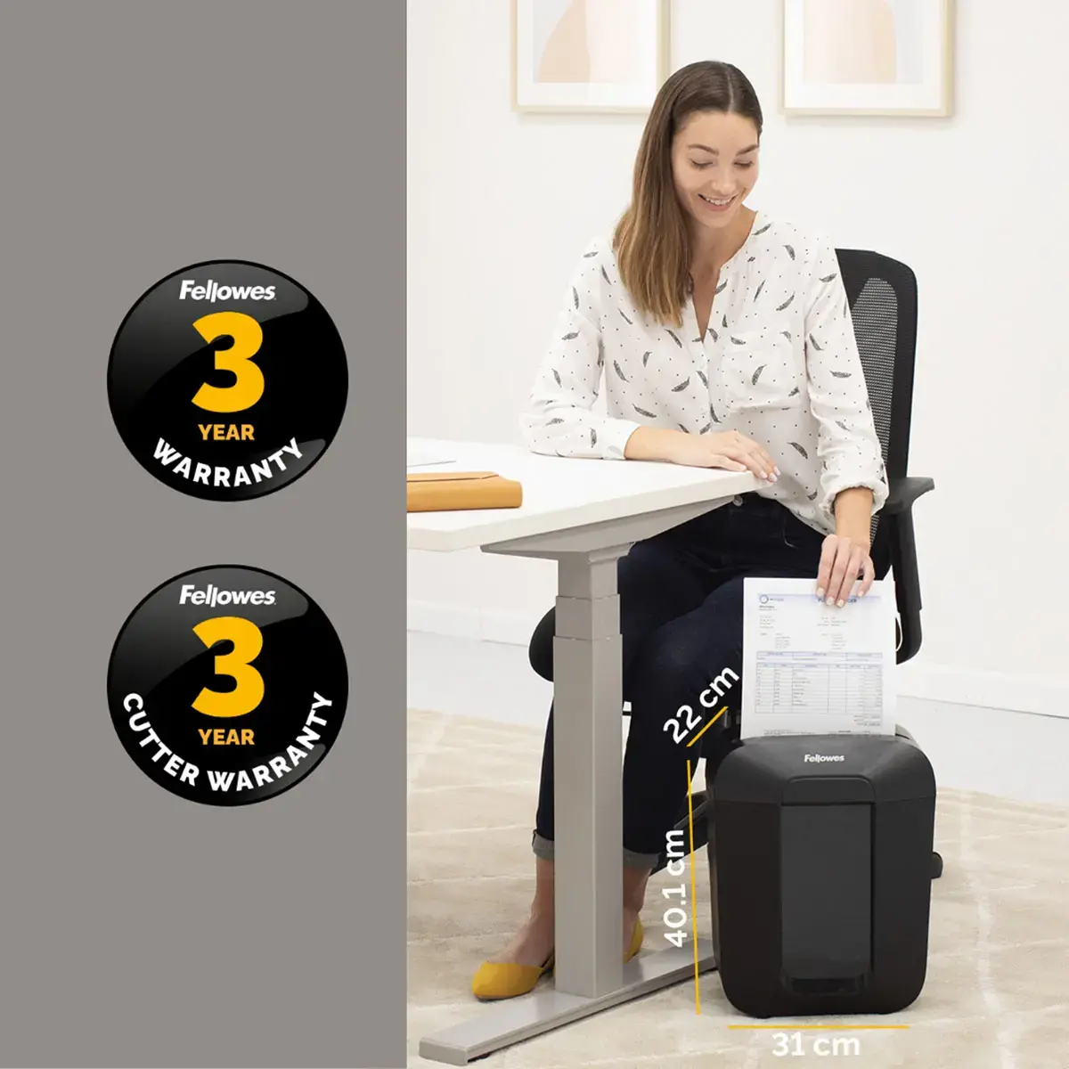 Destructeur Powershred&reg; LX41 Mini-Cut - FELLOWES 