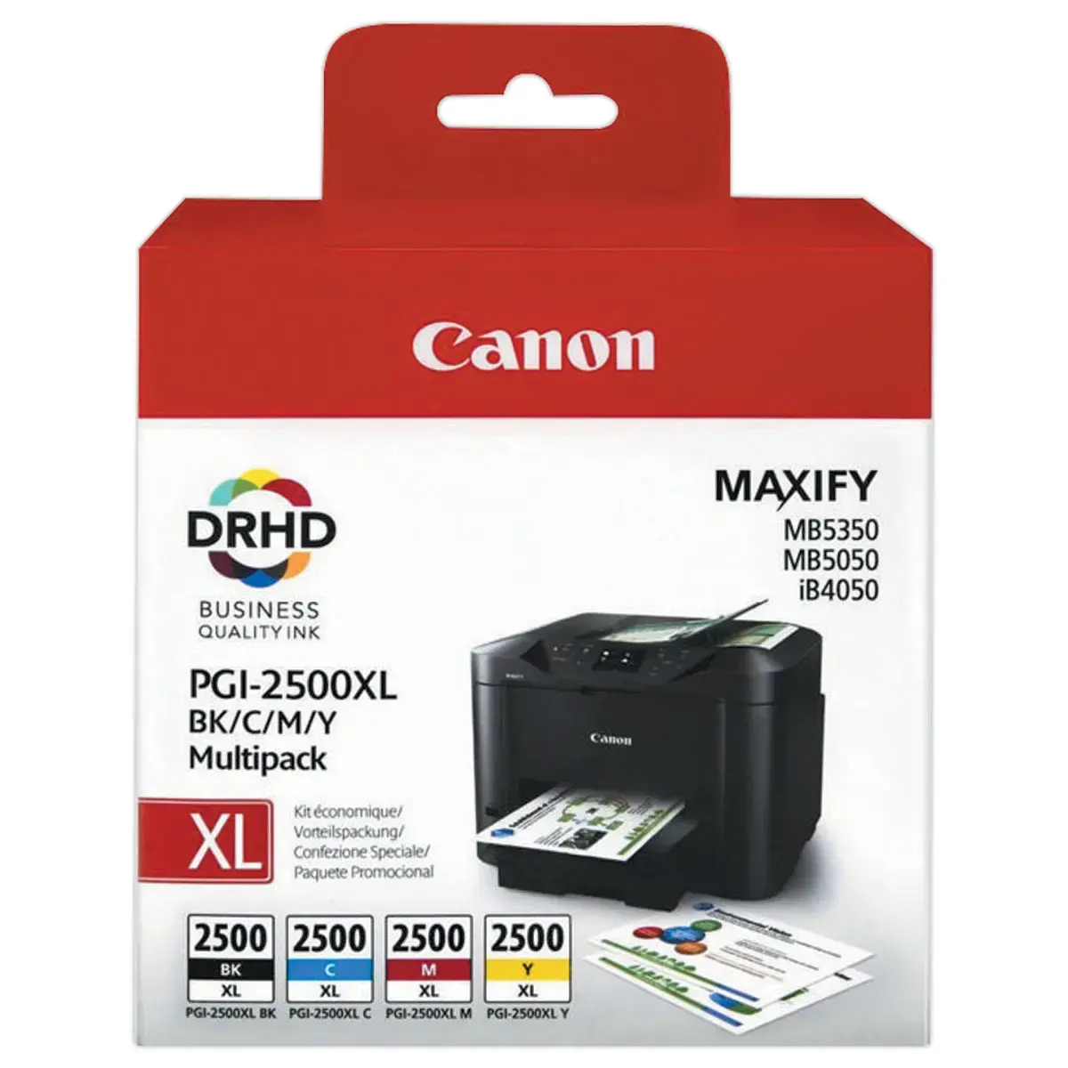 4 Pack cartouches CANON PGI-2500XL noireet couleurs