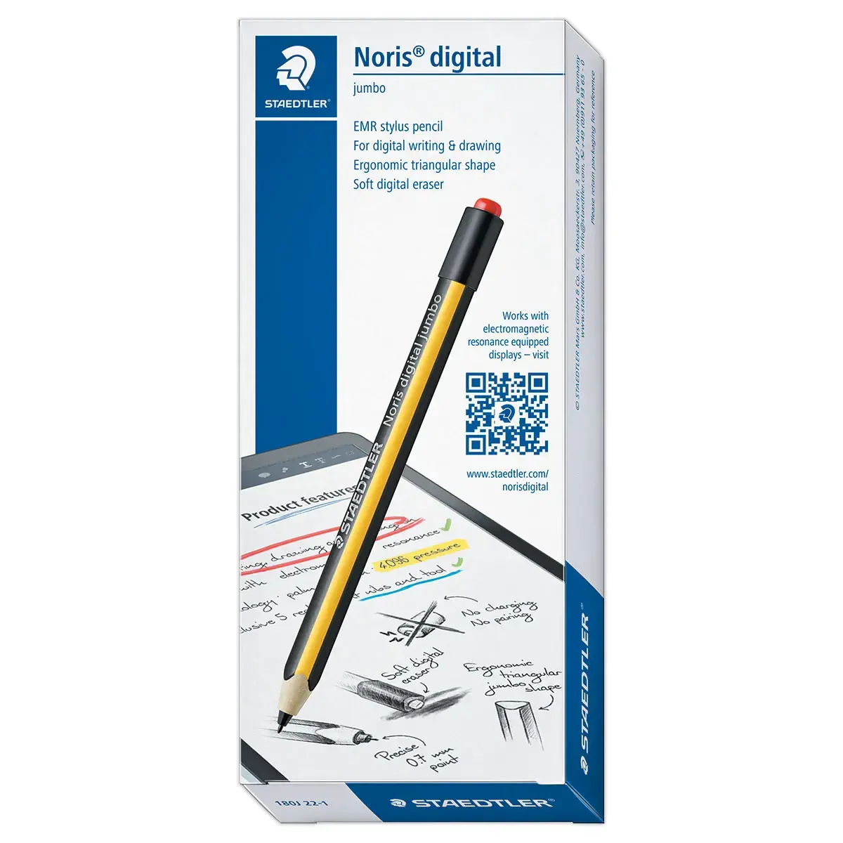 Stylet smartphone et tablette - Bois recycl&eacute; - STAEDTLER 