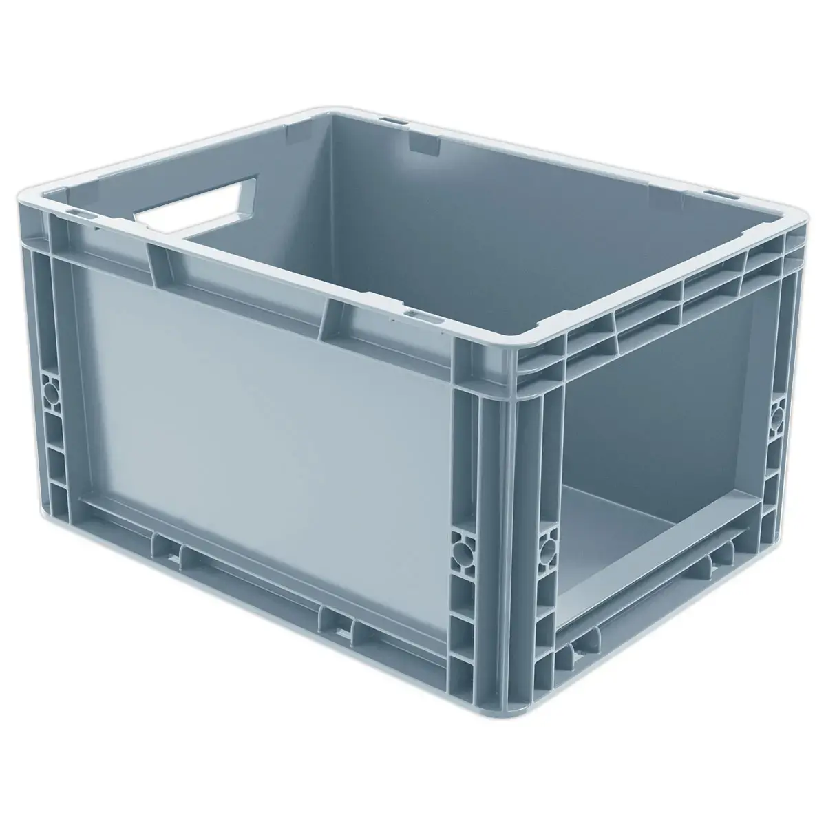 Bac picking avec ouverture large gris 20L