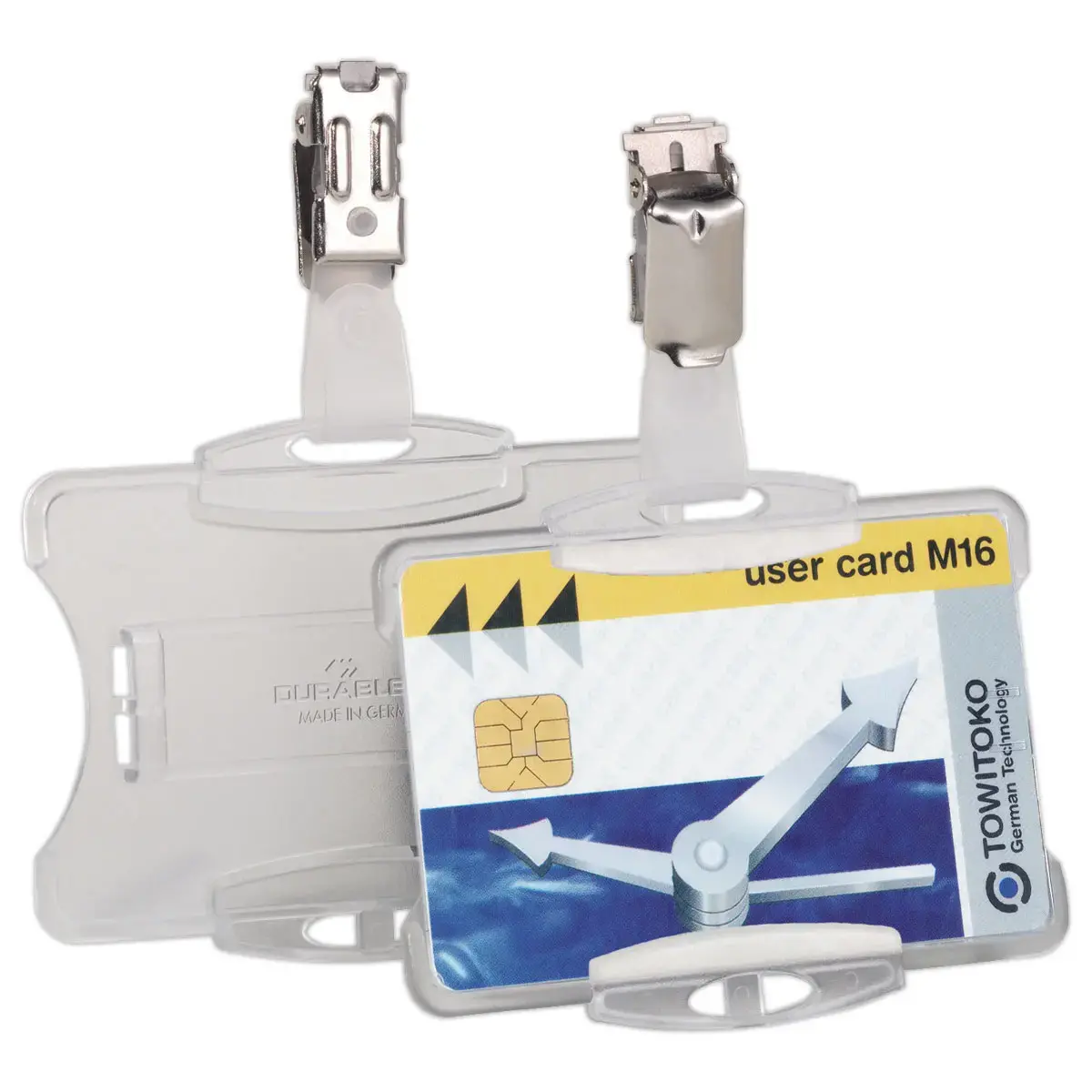 25 Porte-cartes - Avec clip - Transparent - DURABLE 