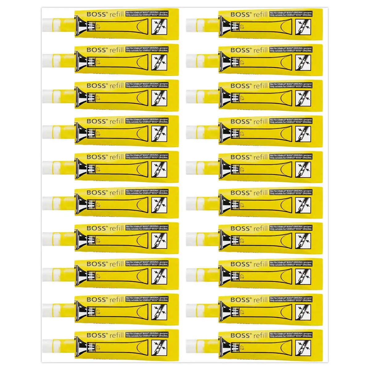 Recharge BOSS ORIGINAL - Jaune - STABILO 