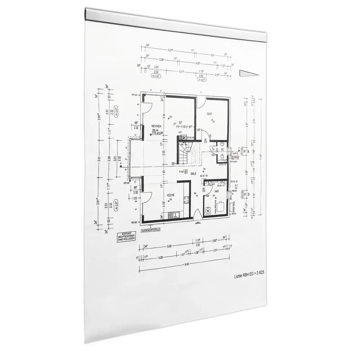 5 Barres magnétiques avec fixation adhésive - L 29,7 cm - Argent - DURABLE