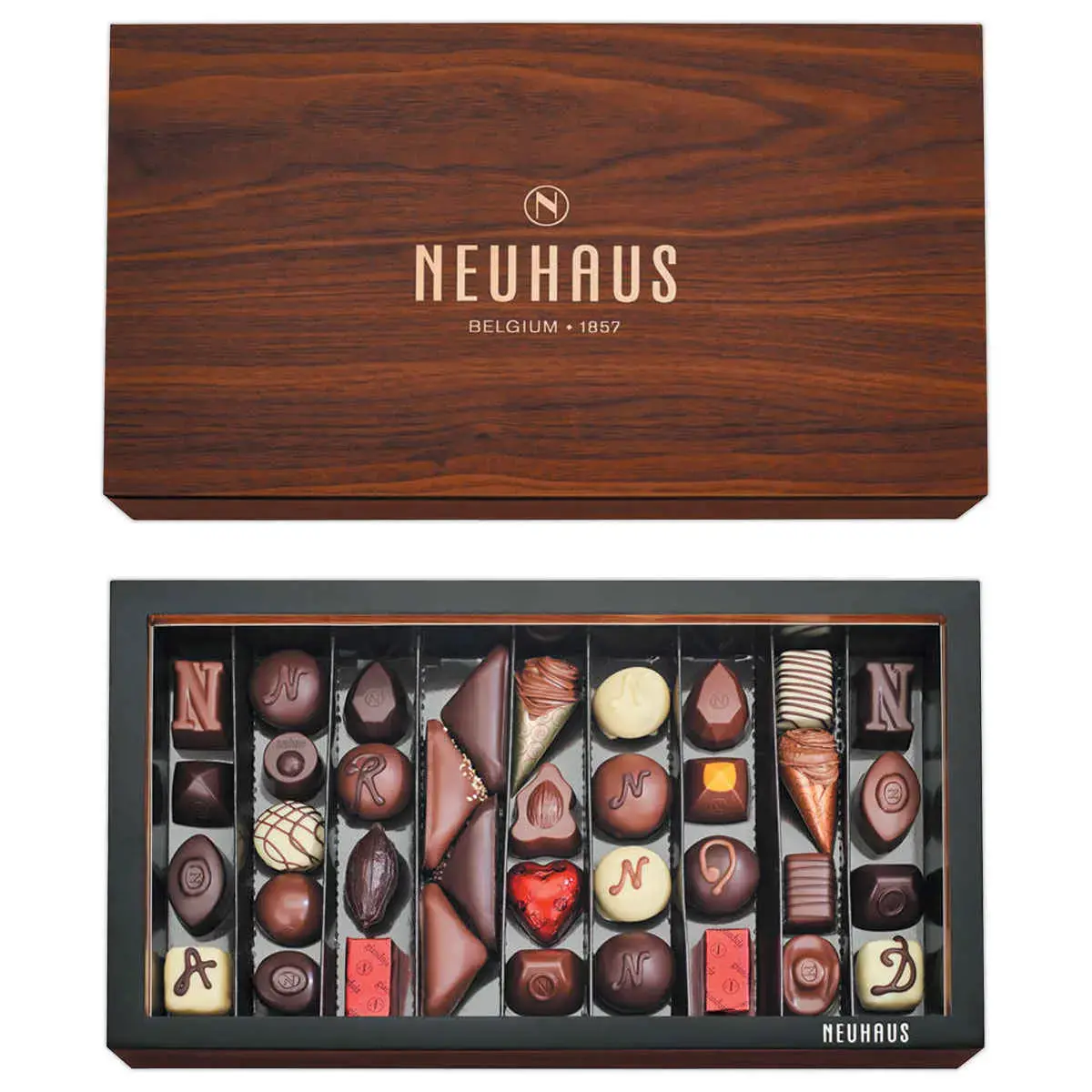 COFFRET EN BOIS POUR PRALINES