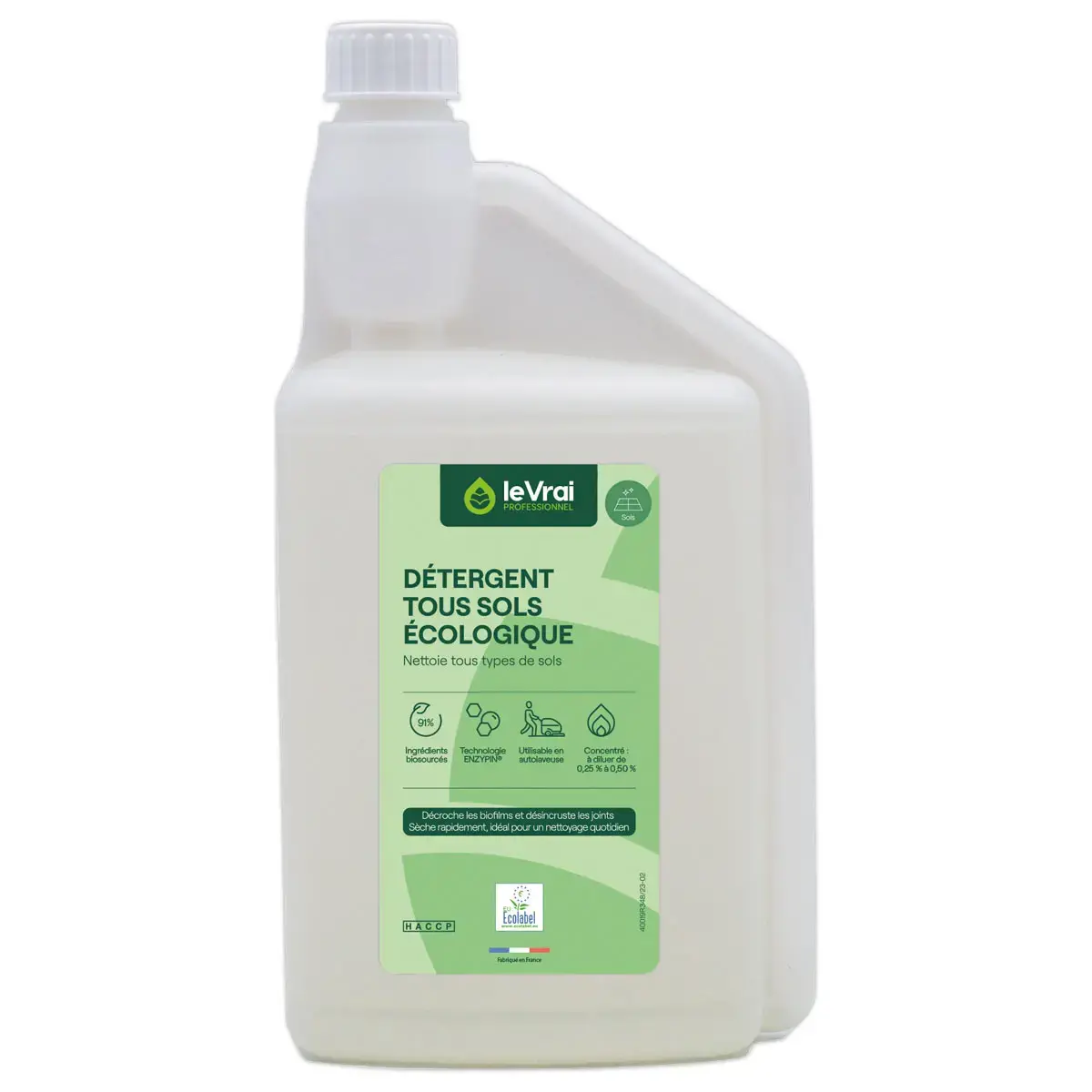 Détergent tous sols et multisurfaces Enzypin - 1L