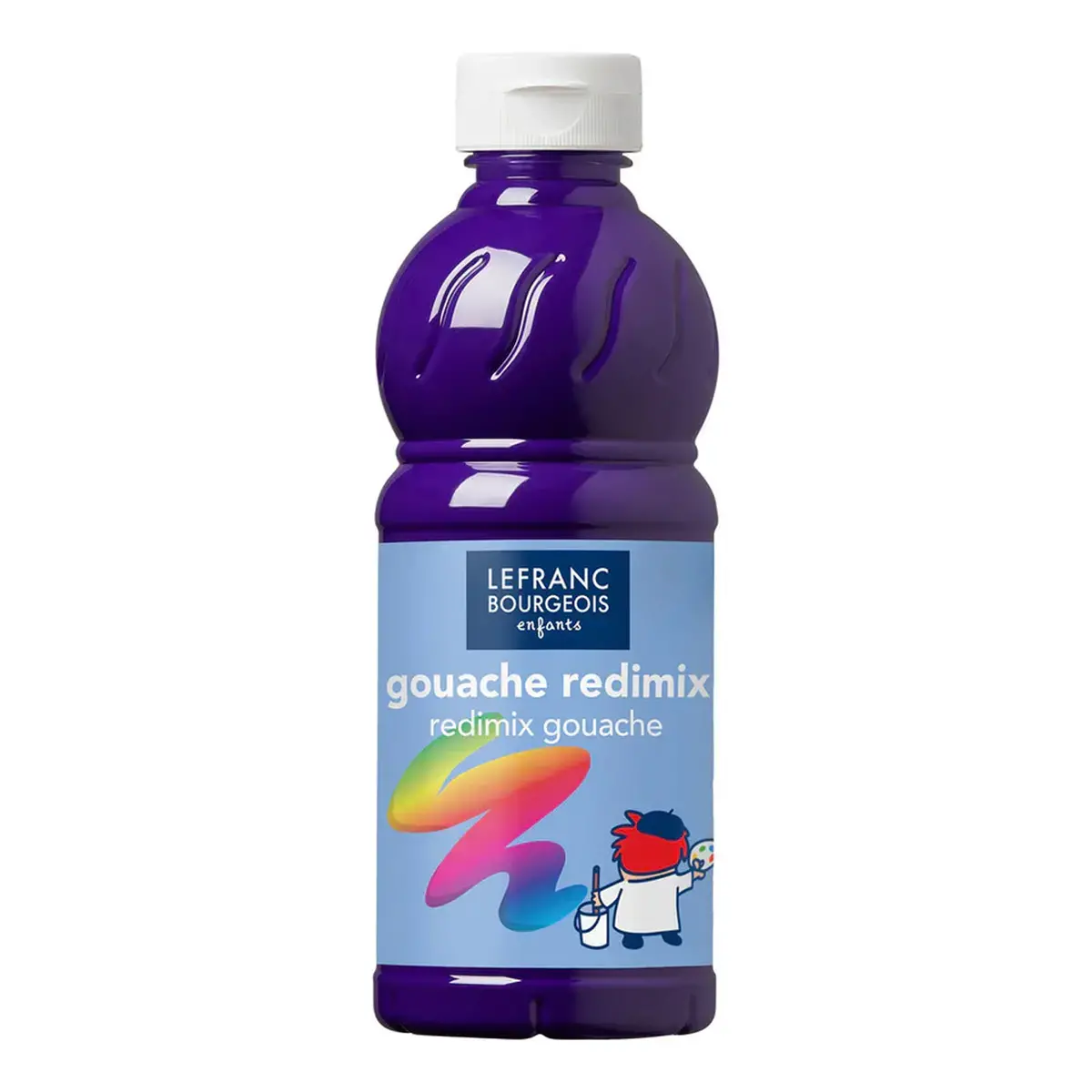 Gouache acrylique  - LEFRANC BOURGEOIS - violet - flacon de 500 ml 
