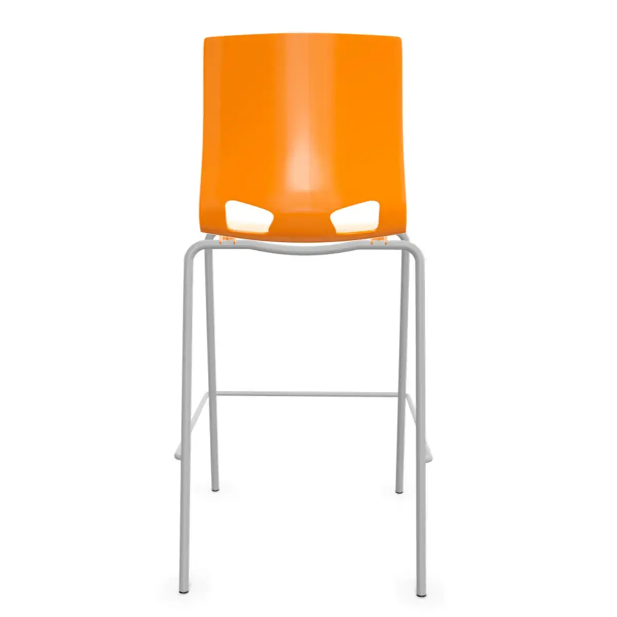Tabouret haut FONDO HOCKER polypropylène orange