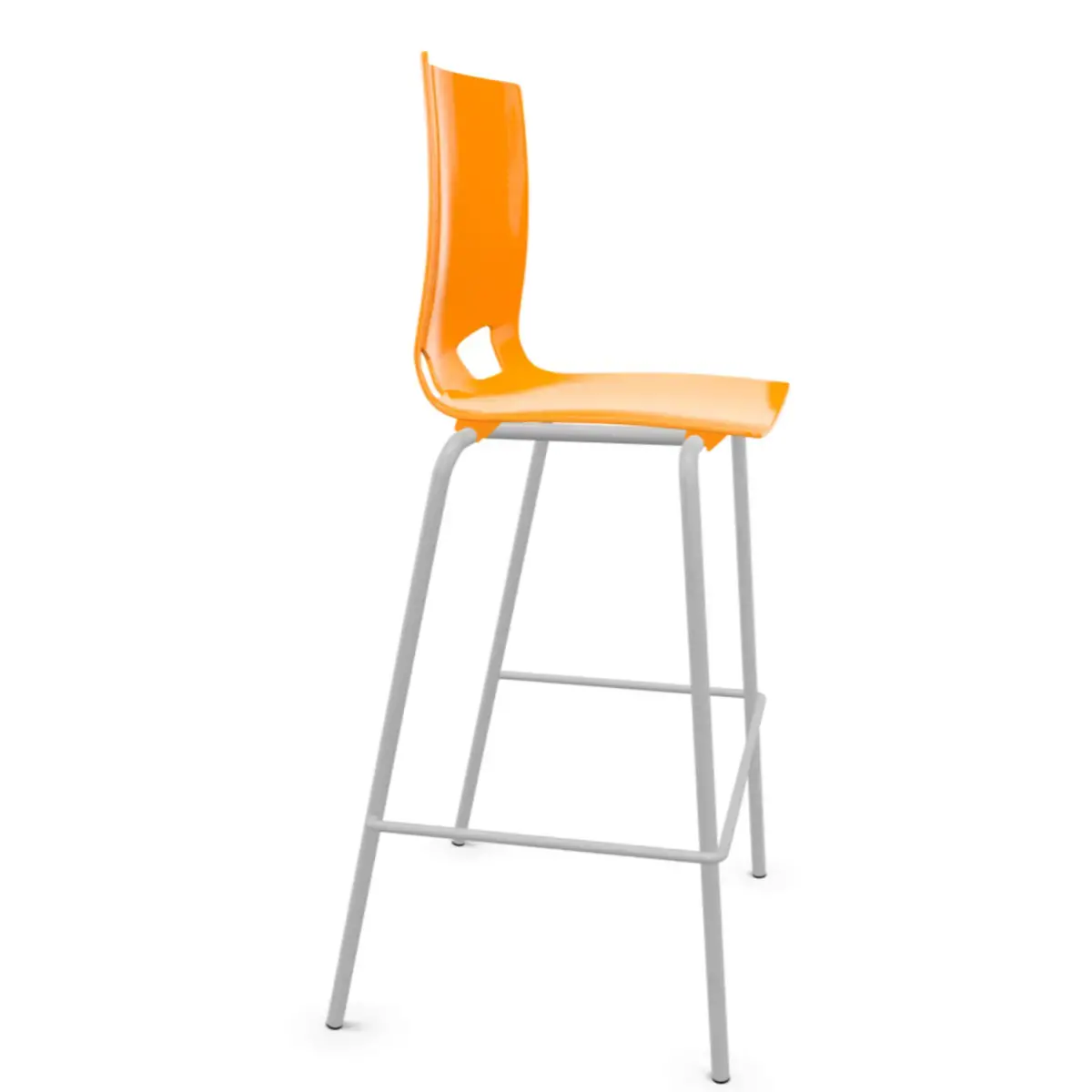 Tabouret haut FONDO HOCKER polypropylène orange