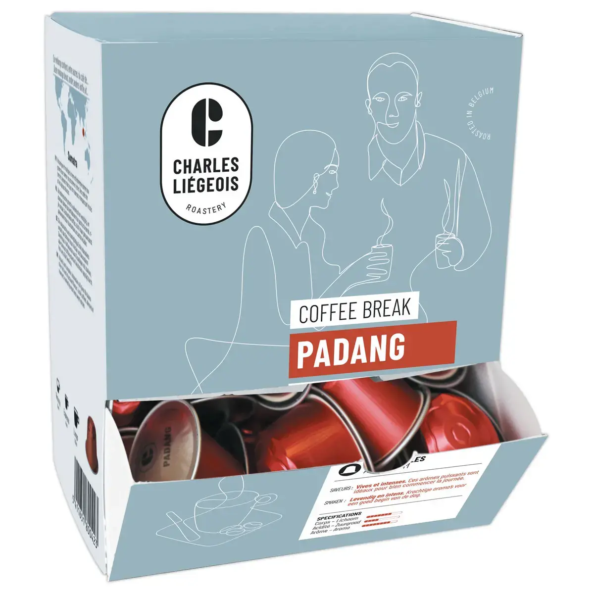 50 CAPSULES CHARLES LIEGEOIS PADANG 