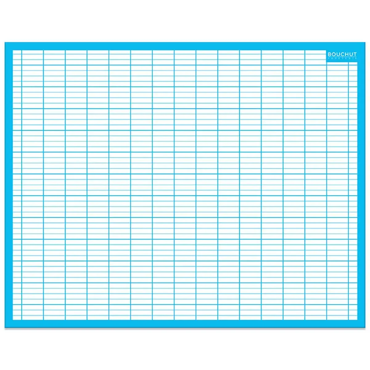 Ardoise effaçable à sec - BOUCHUT - 1 face unie - 1 face seyès - 21 x 26,5 cm