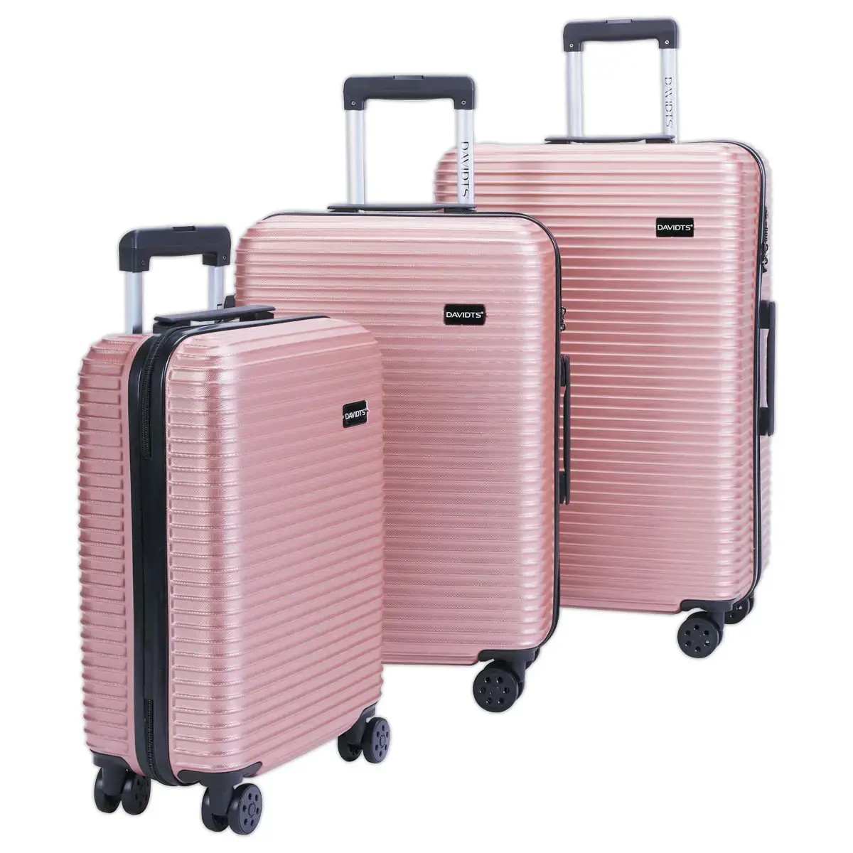 SET 3 VALISES ROSE 