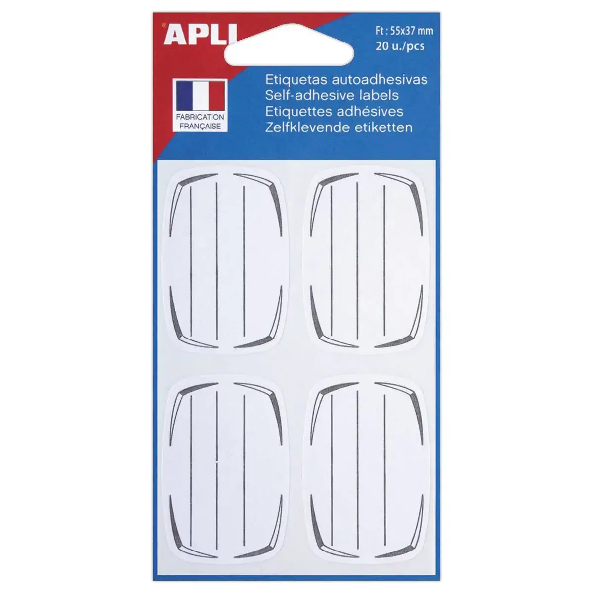 Etiquette scolaire Apli - lot de 20