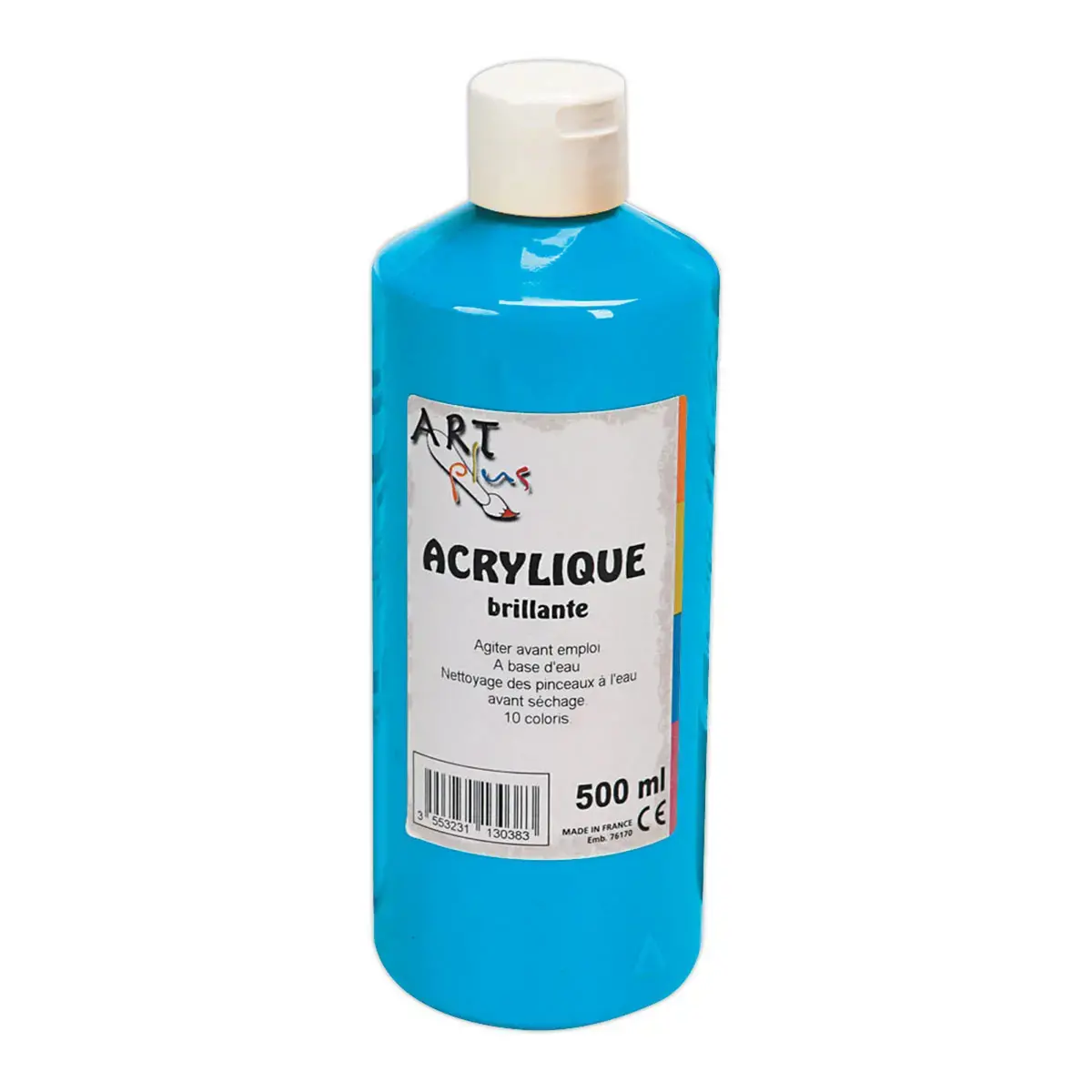 Gouache acrylique bleu - flacon de 500 ml - O'color