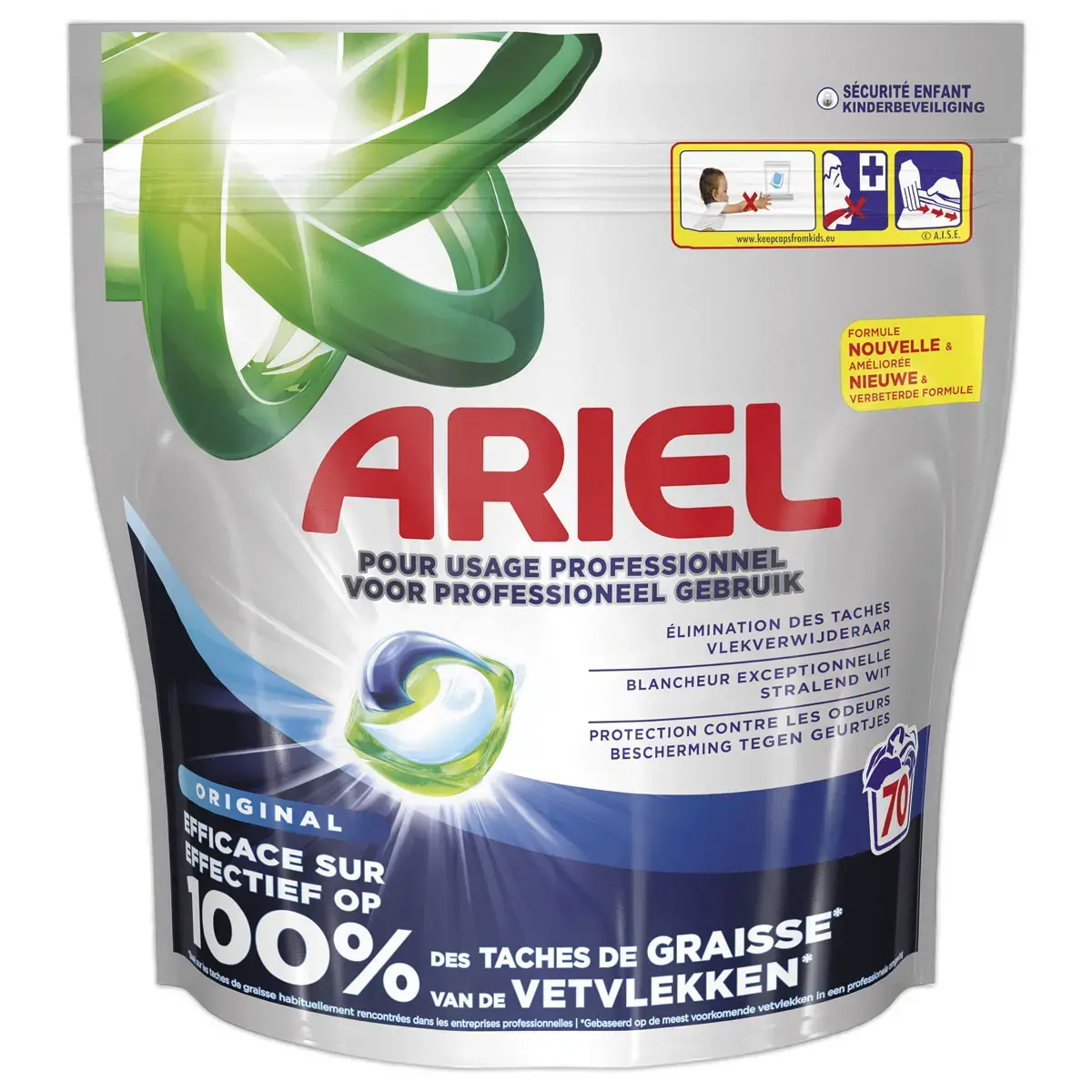 80 Doses de lessive pr&eacute;-dos&eacute;e &ndash; Ariel 