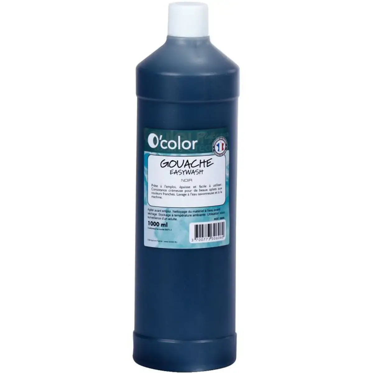 Gouache liquide O'COLOR noir - flacon 1l