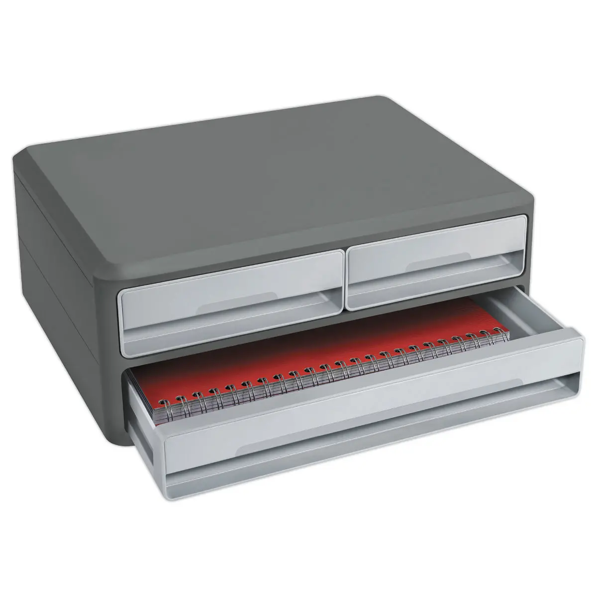 Module 3 tiroirs MOOVUP CEP-gris foncé