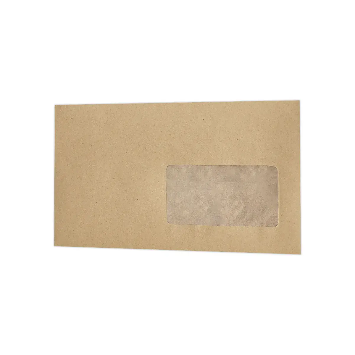 1000 Enveloppes MSP papier kraft 85g 114x229mm Fenêtre 45x100mm