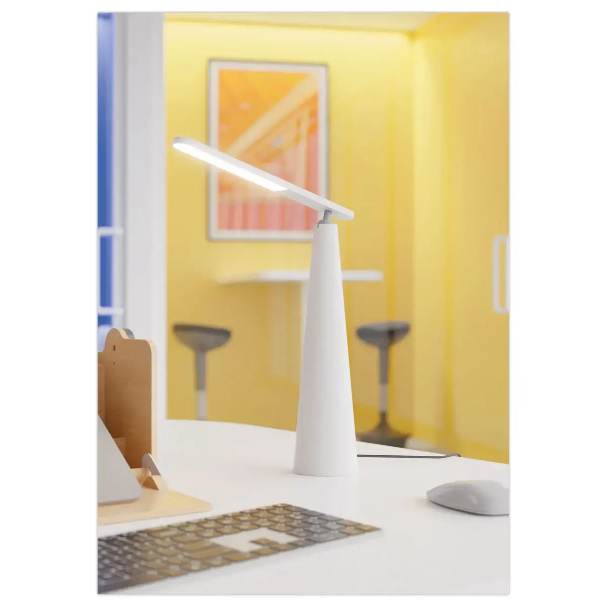 Lampe Led sans fil transportable interrupteur tactile - Blanc