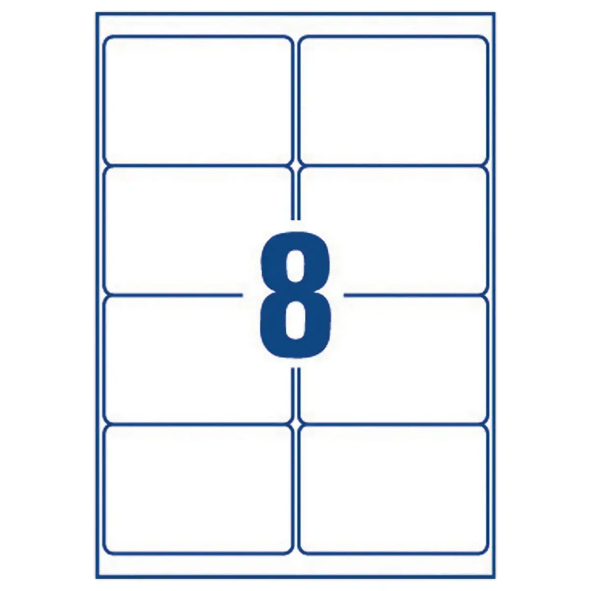 100 Planches d'étiquettes 99,1x67,7 mm 800étiq/boîte