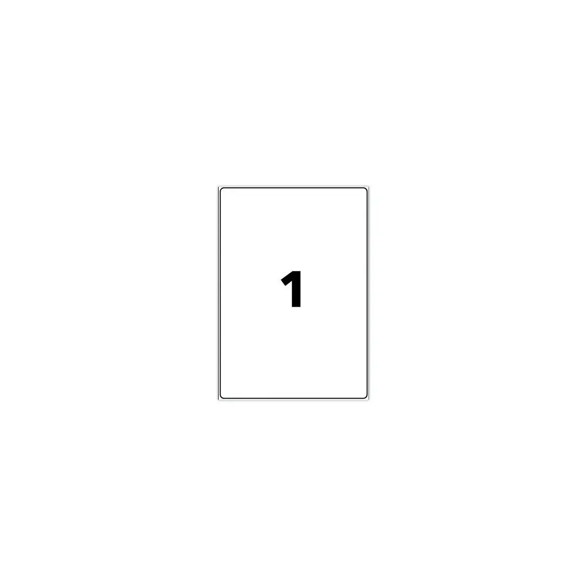 15 Planches d'&eacute;tiquettes 199,6x289,1 mm 15&eacute;tiq/bo&icirc;te 