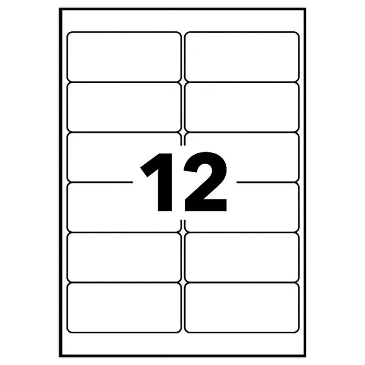 10 Planches d'étiquettes 99,1x42,3 mm 120étiq/boîte