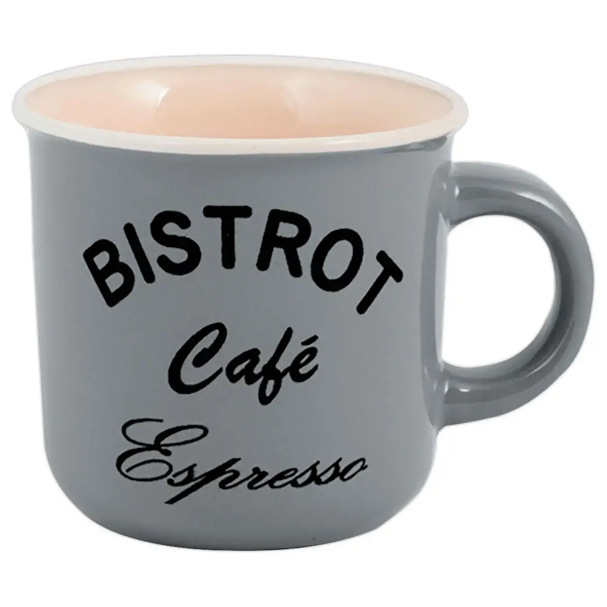 6 Tasses à café grès 12 cl - coloris assortis