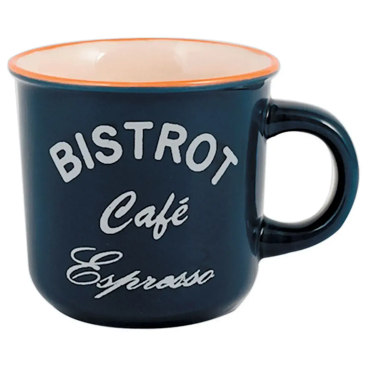 6 Tasses à café grès 12 cl - coloris assortis