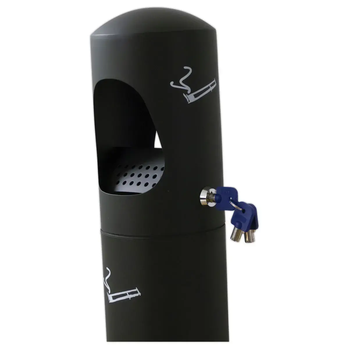 Colonne cendrier d'extérieur avec sac récupérateur