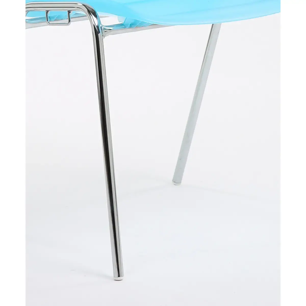 Chaise Charlotte translucide bleu