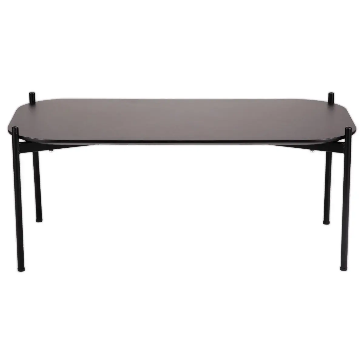 Table basse MEET 100 x 50 Noir pieds noirs montée