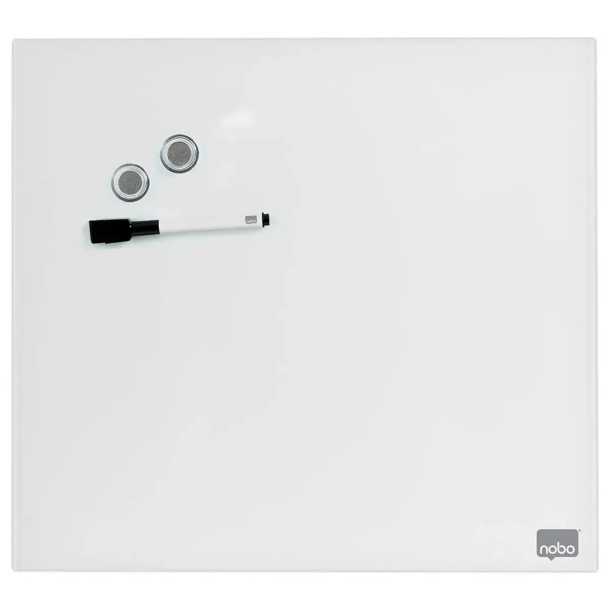 Tableau blanc en verre magnétique - 45 x 45 cm - NOBO