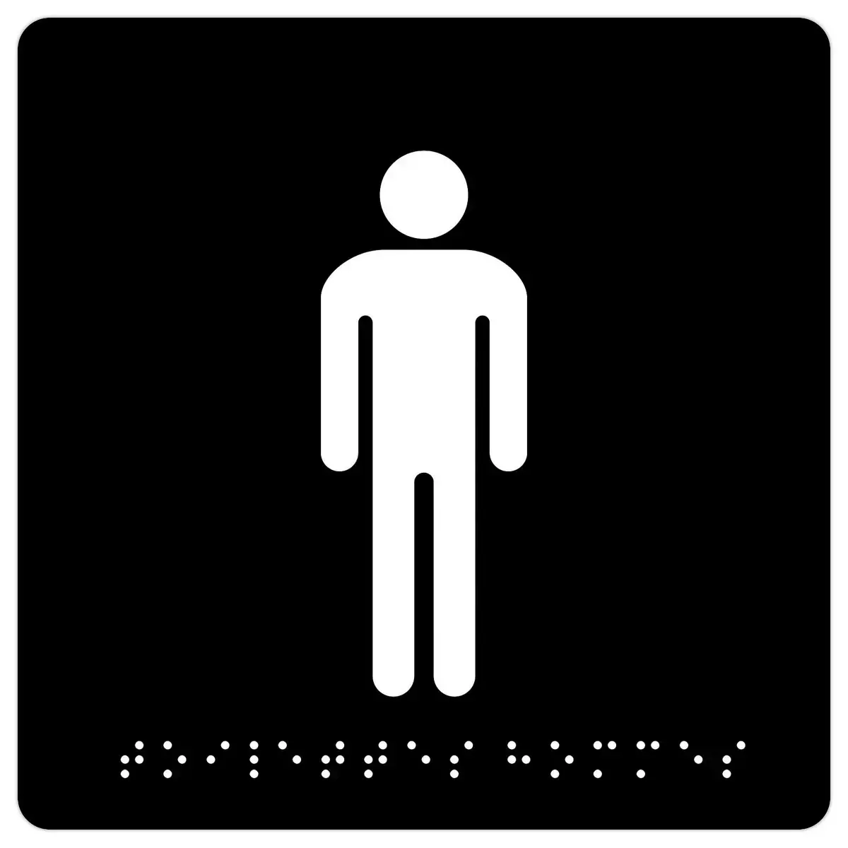 Plaque de signalisation &ndash; Hommes &ndash; Pavo 