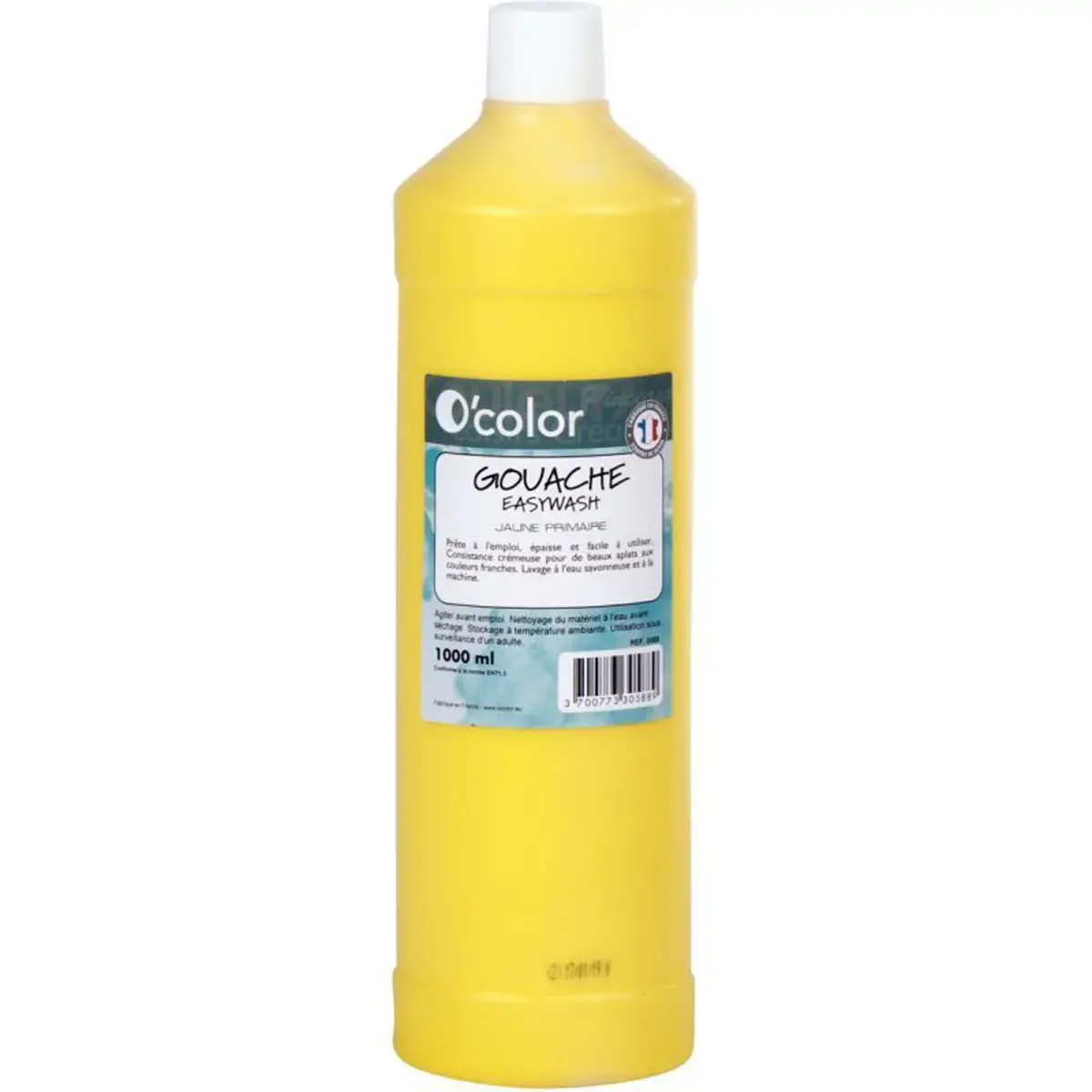 Gouache liquide O'COLOR jaune - flacon 1l 