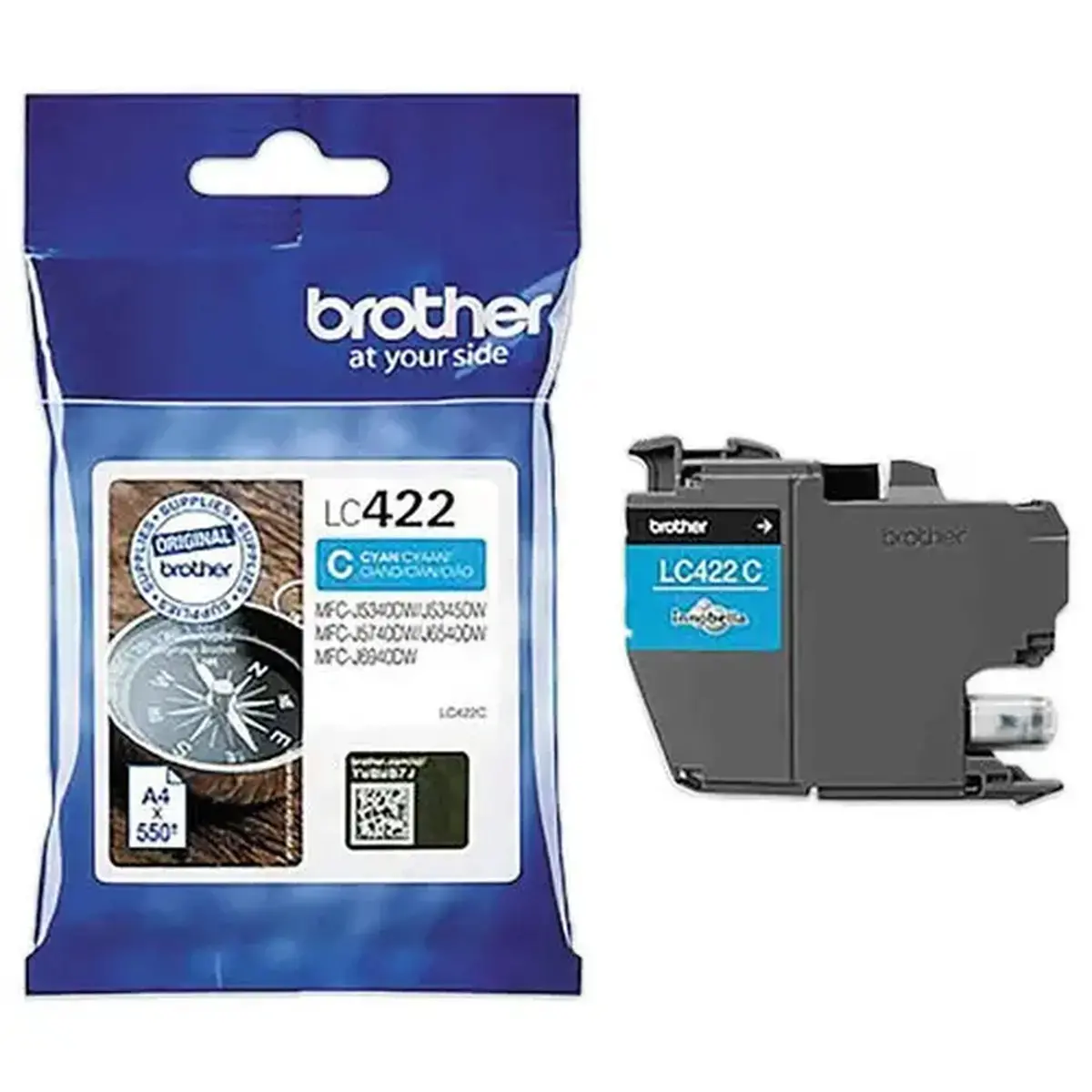 Cartouche JE BROTHER LC422C Cyan 