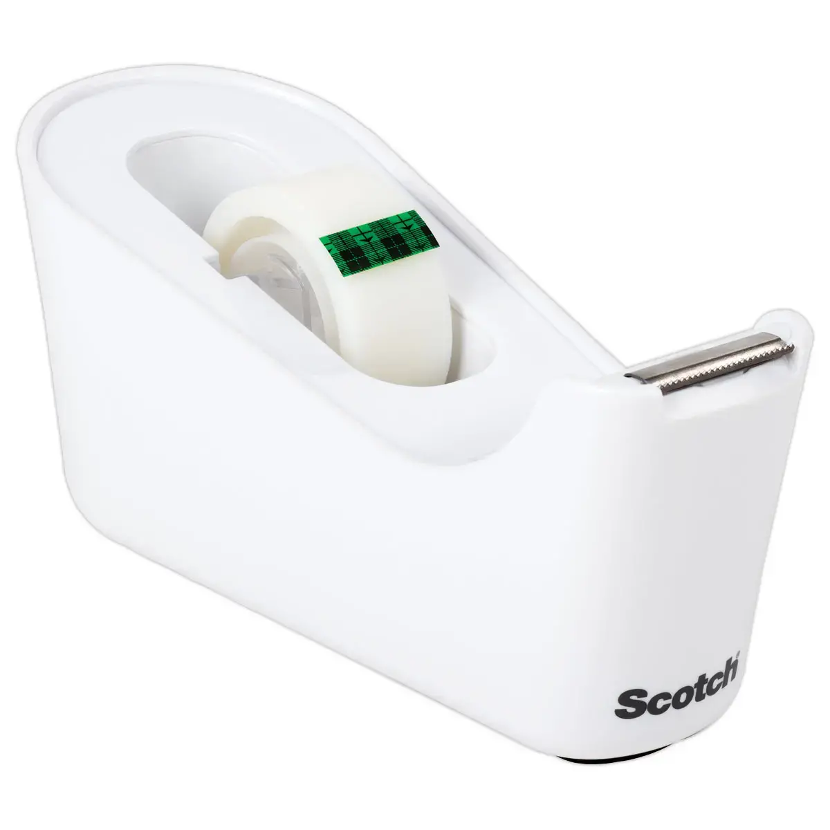 Dévidoir scotch blanc + 1 rouleau Scotch Magic tape 19mm x 33m