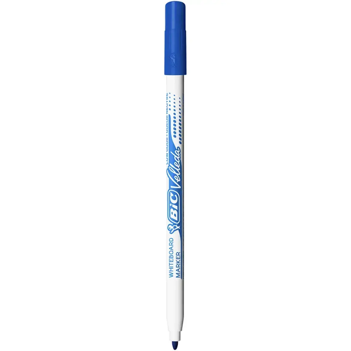 BIC Velleda 1721 Feutres pour Tableau Blanc Effaçables à Sec Pointe Conique Fine - Bleu