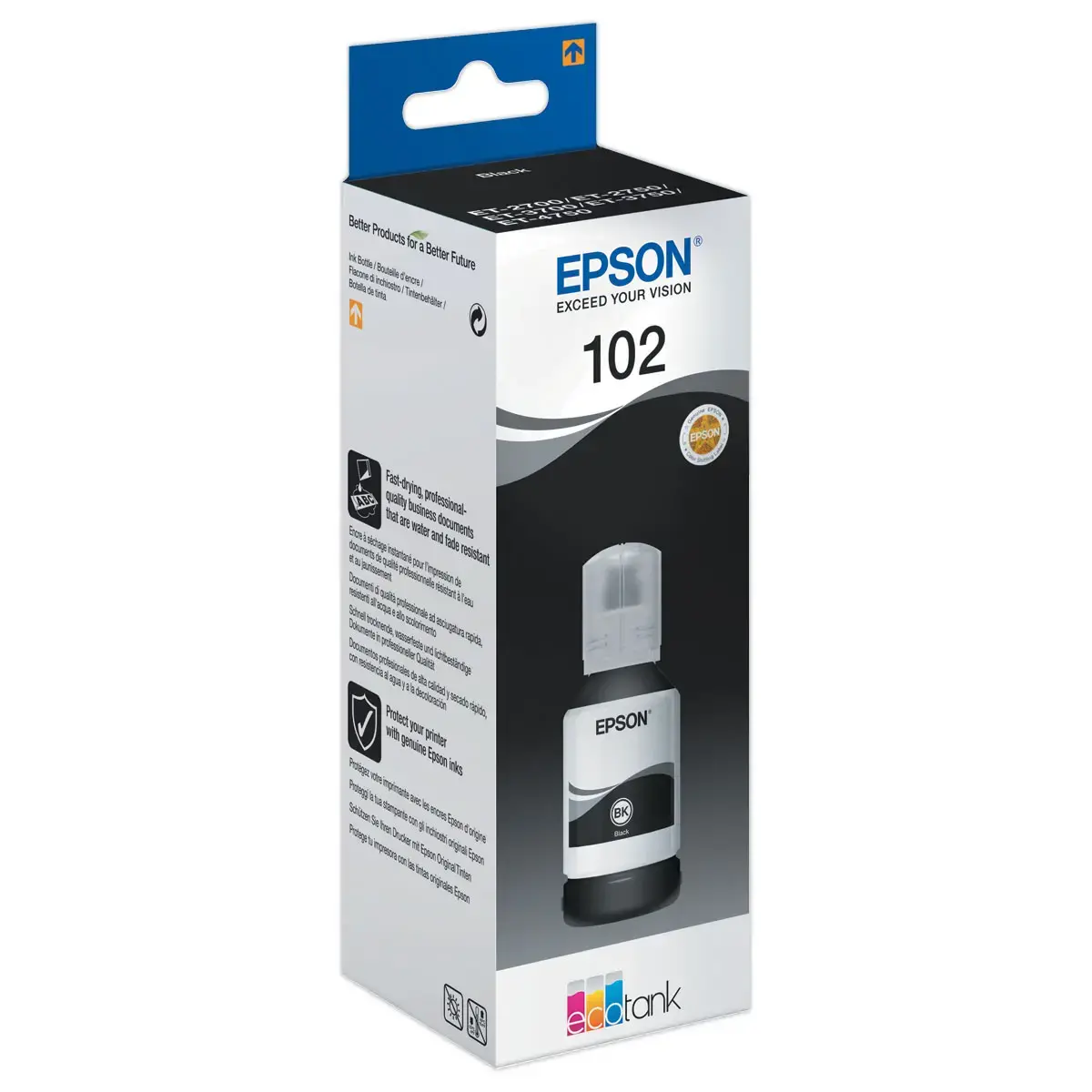Bouteille d'encre 102 EcoTank - Noir - Epson 
