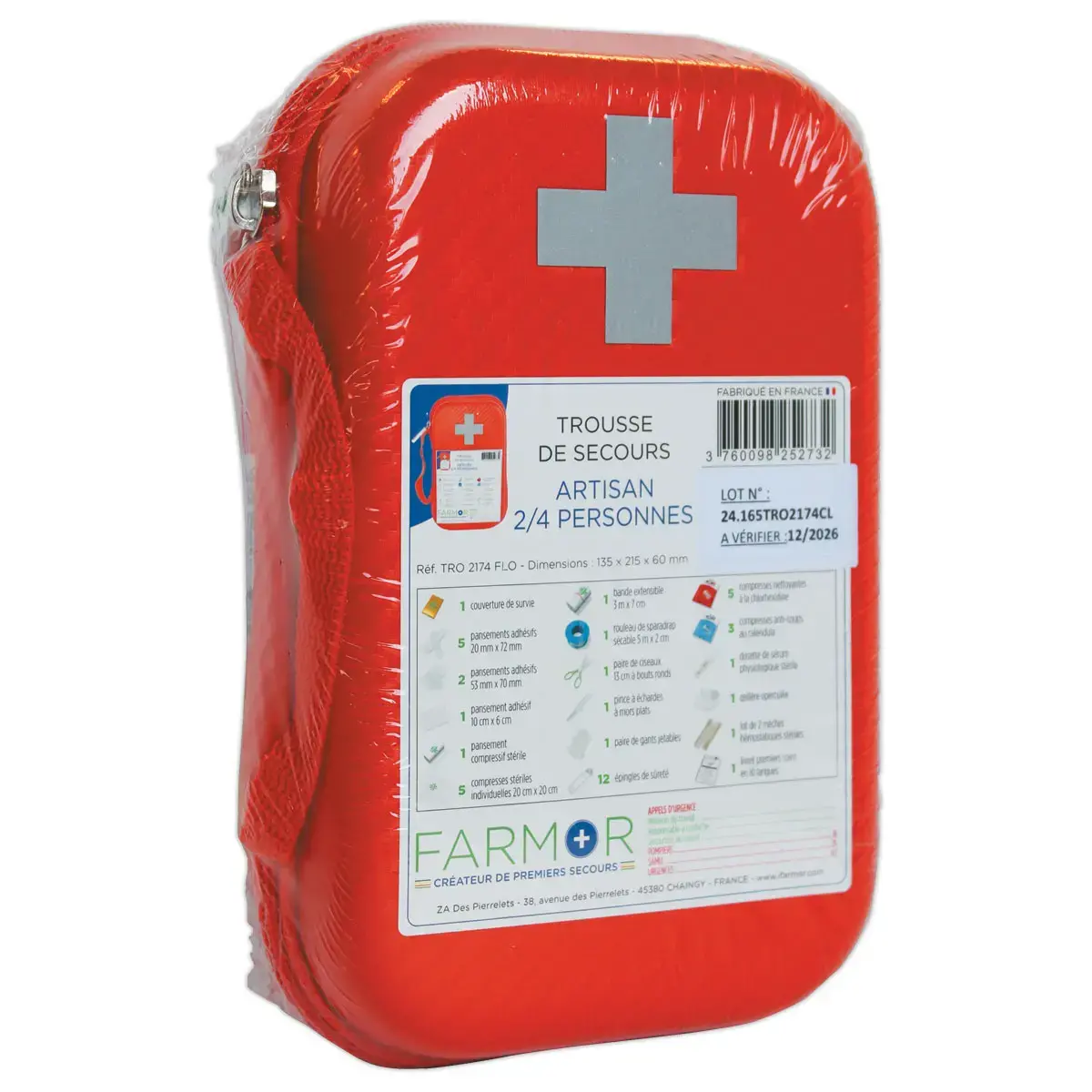 Trousse de secours Artisan 2/4 personnes - Farmor