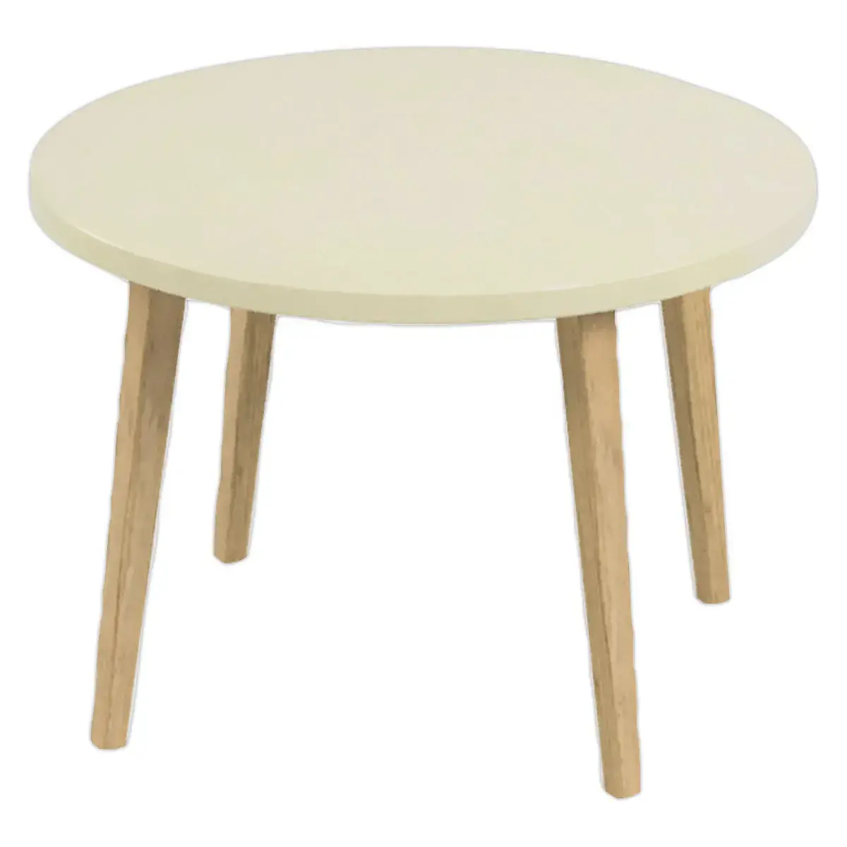 Table basse unie upcyclée Beige