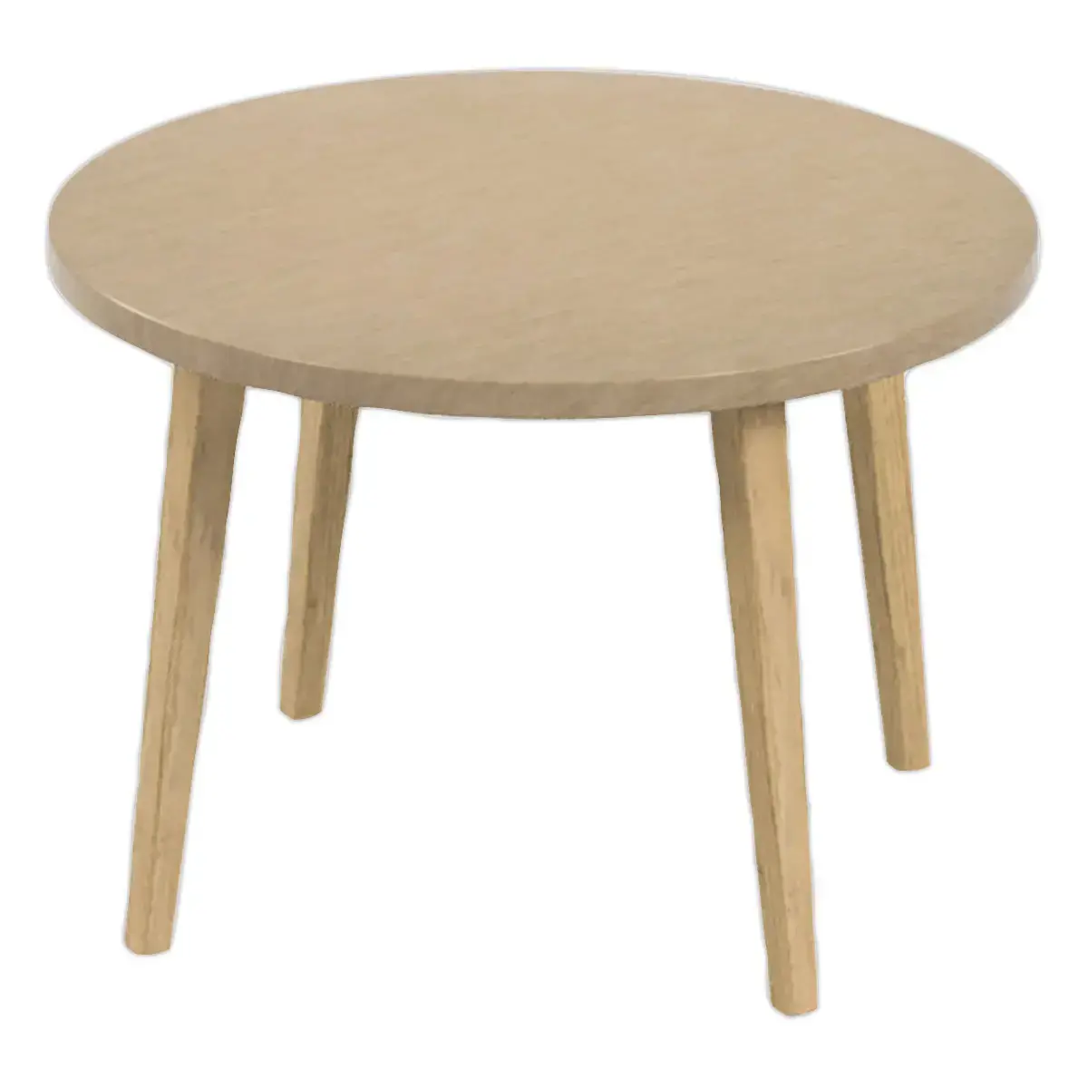 Table basse unie upcyclée couleur camel