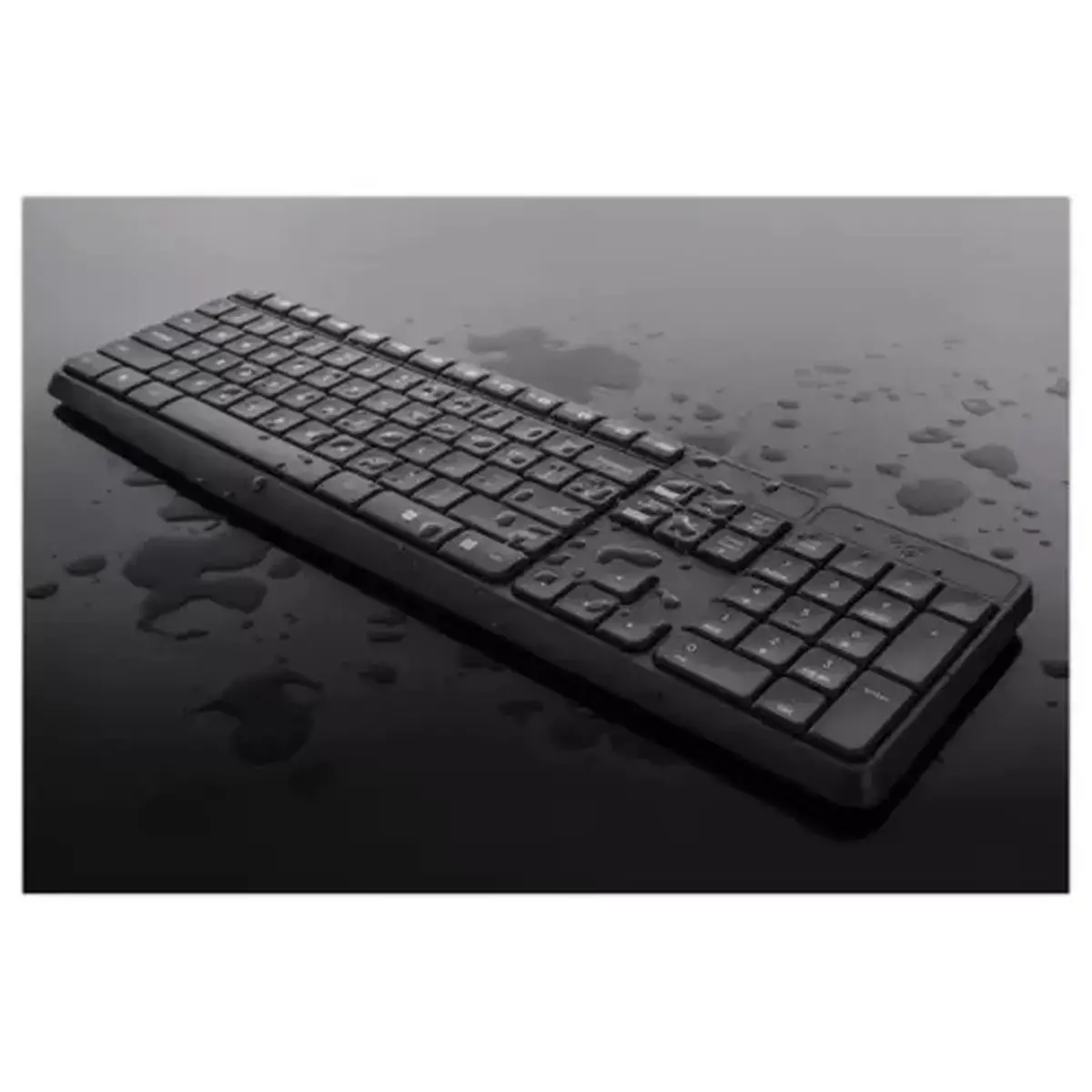 Ensemble clavier et souris sans fil MK235 - AZERTY - Anti-&eacute;claboussures - Logitech 