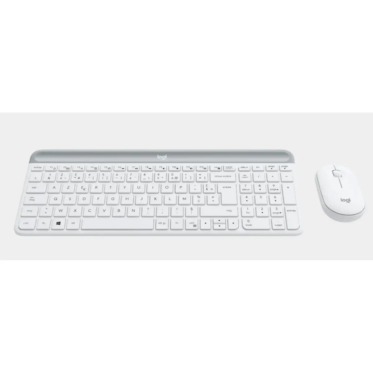 Ensemble clavier et souris sans fil MK470 - AZERTY - Blanc - Logitech