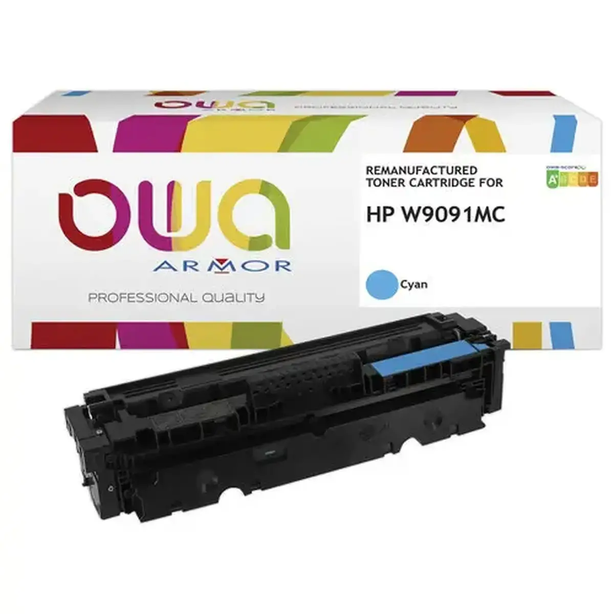 Toner OWA &eacute;quivalent HP W9091MC Cyan 