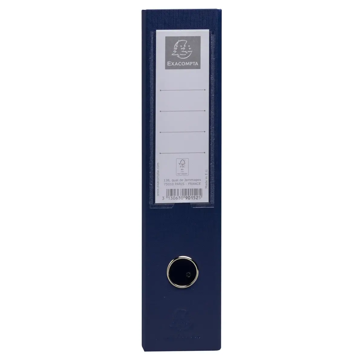 Porte-revues pliable - Polypropyl&egrave;ne - Dos 7 cm - Bleu sombre - Exacompta 
