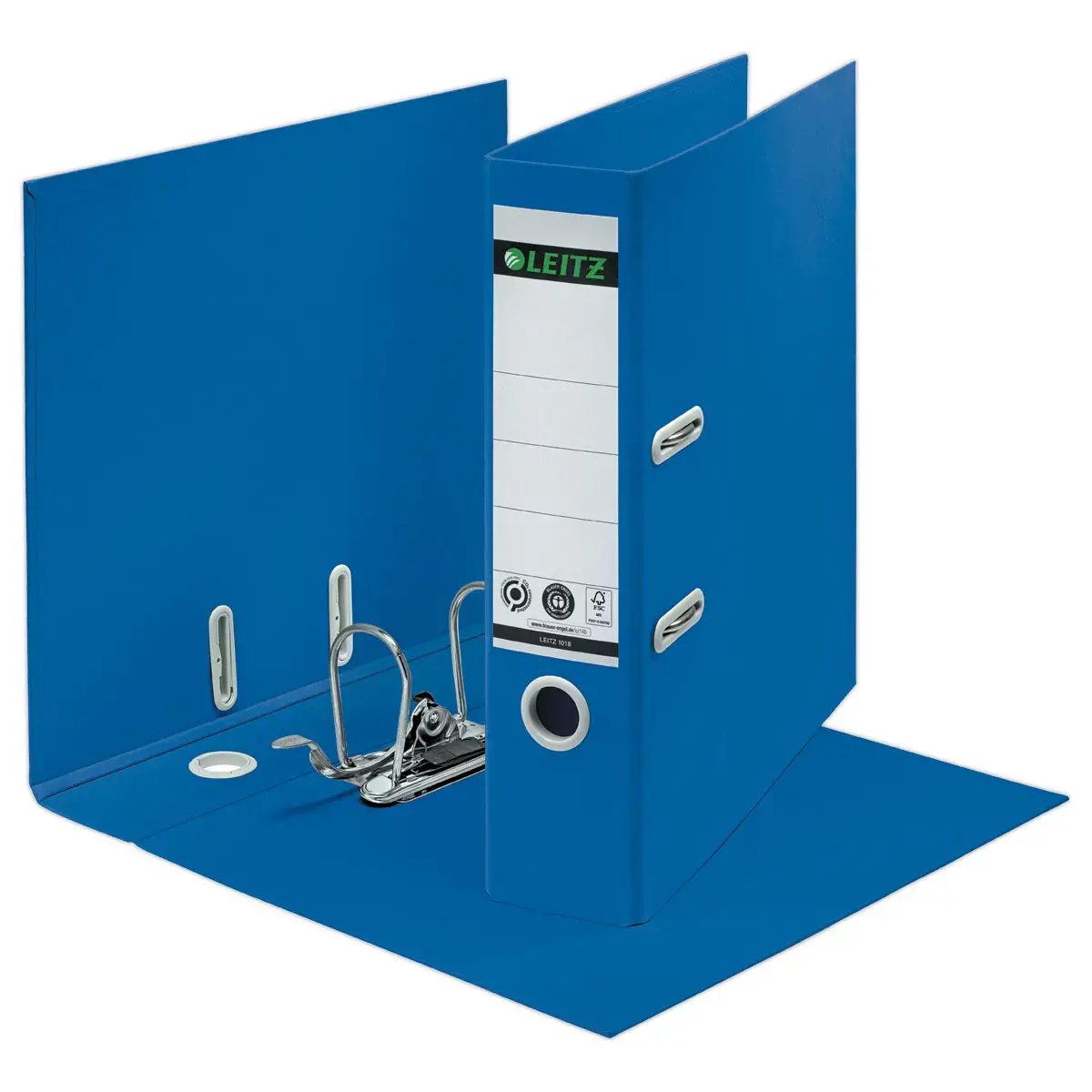 Classeurs à levier 180° LEITZ Recyclé A4 - Dos 8 cm - Bleu