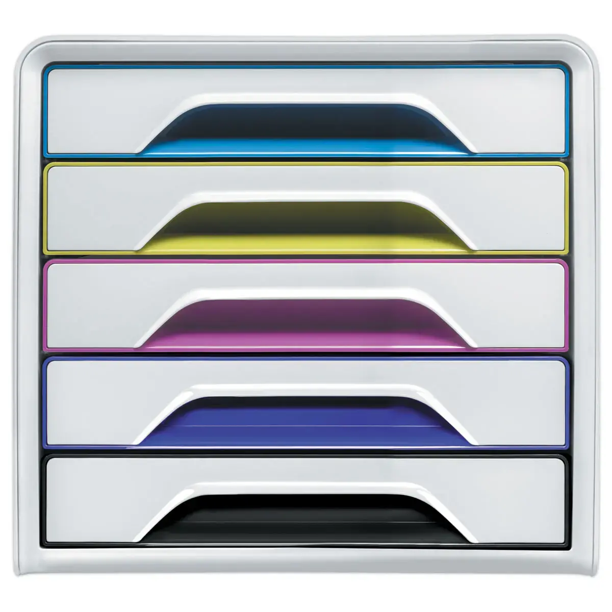 Module de classement 5 tiroirs SMOOVE 5 couleurs